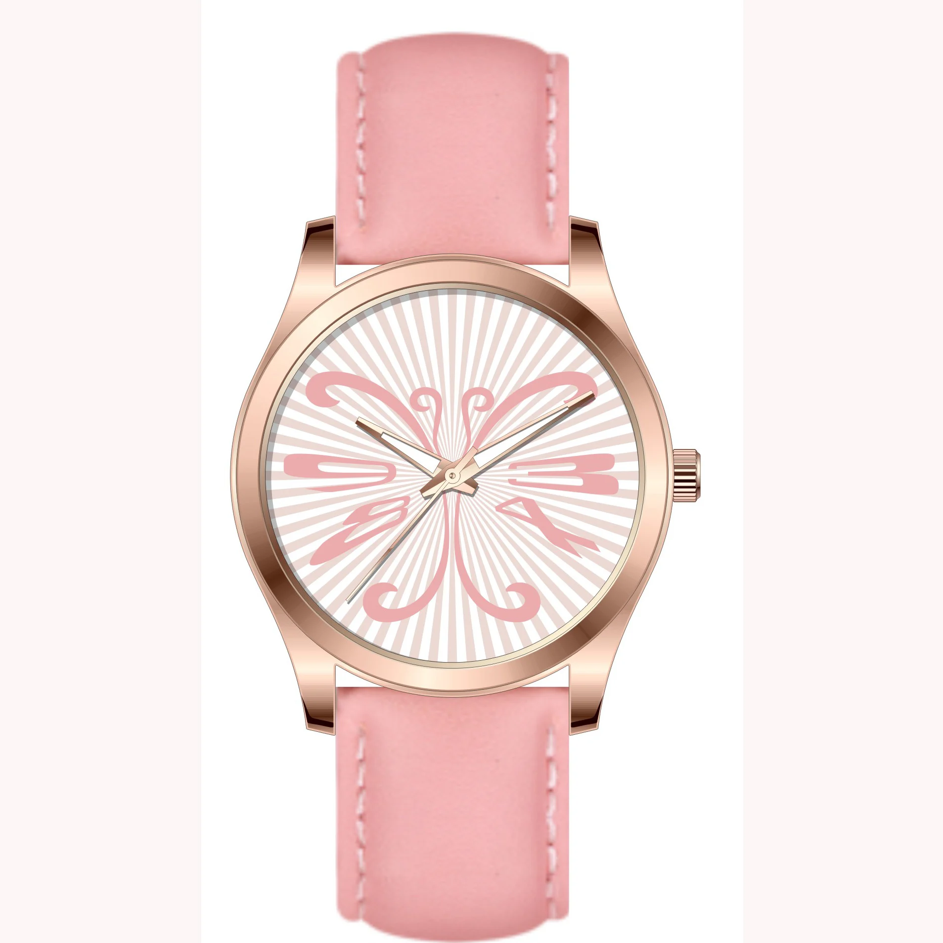 
2019 Color changing watch dial strap ion plating gold alloy wristwatch 