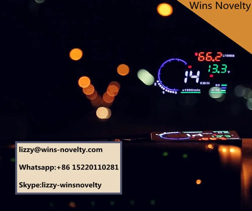 Car HUD A8 5 Inch Driving Speedometer Fuel Consumption Display OBD 2 Head-Up Display