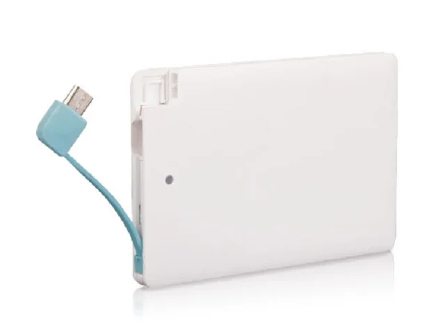 Mobile phone credit card power bank slim portable battery charger customized logo