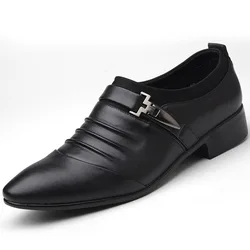 Factory Supplying men italian men dress casual office leather shoes
