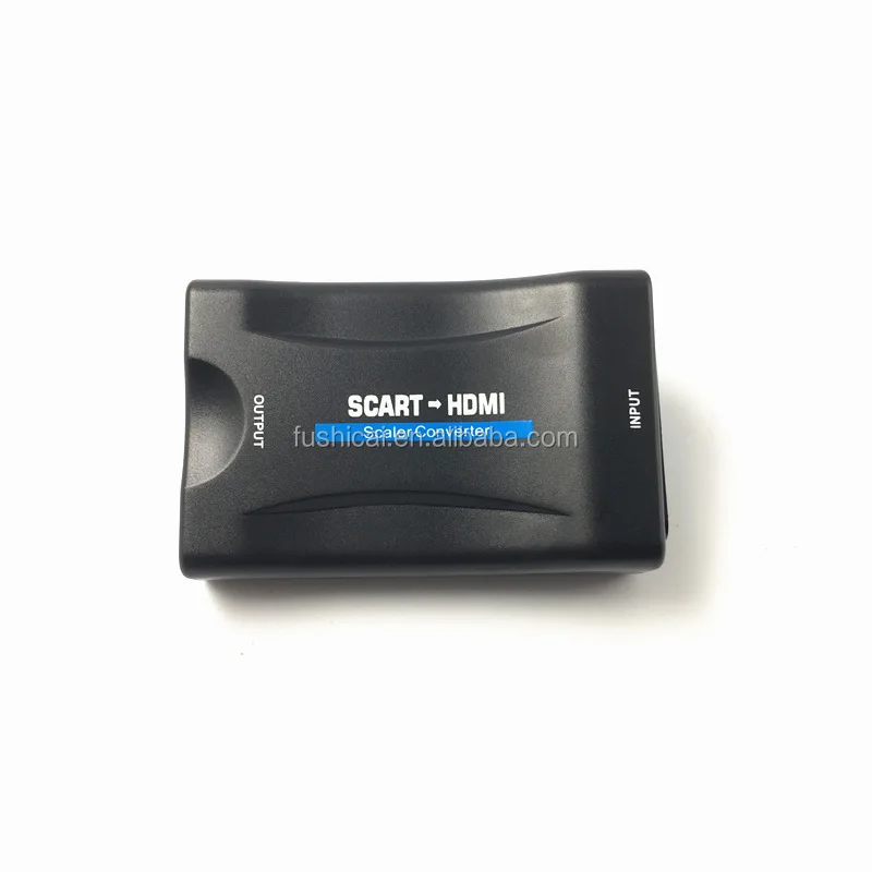 Scart to HD-MIConverter Adapter 1080P 60Hz for DVD Set-top Box HDTV PAL NTSC