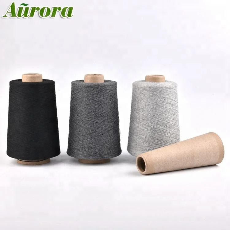 China manufacture bleached yarn dyed knitting fabric NE22/1 knitting yarn for knitting