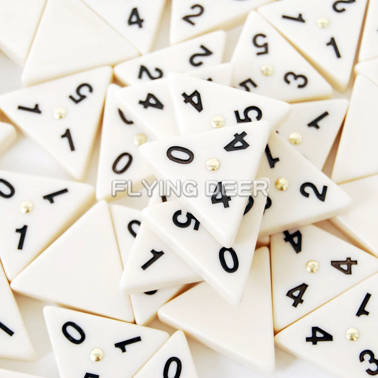 Hot sale gambling products cheap plastic triangle domino