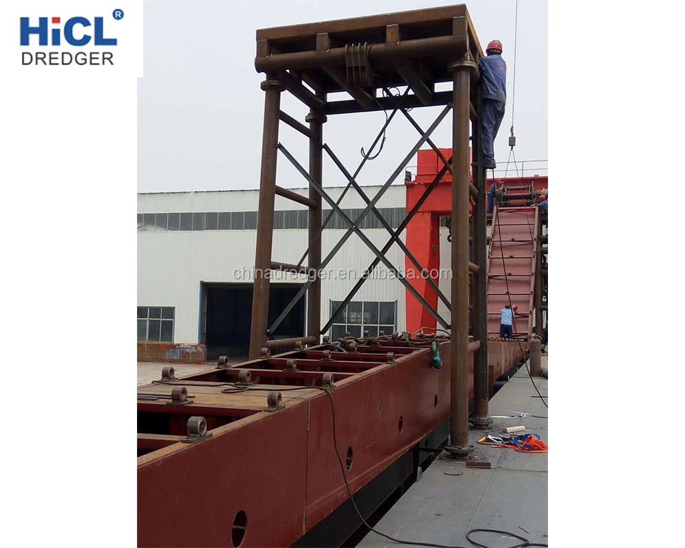 100m3/h bucket chain river sand/gold/diamond dredging/digging/excavating/panning/mining dredger/machine/equipment/boat