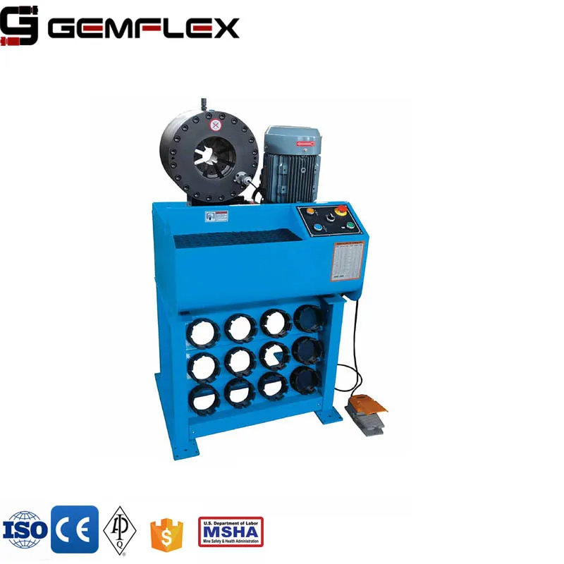 Gemflex parker hydraulic hose crimping machines