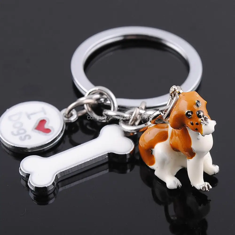 Animal key chains wholesale epoxy Keychain new Jack Russell Terrier keychain