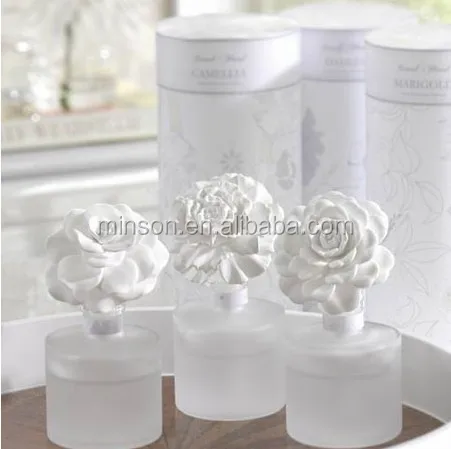Handmade White Ceramic Flower for Aroma Oil Diffuser (60354018640)
