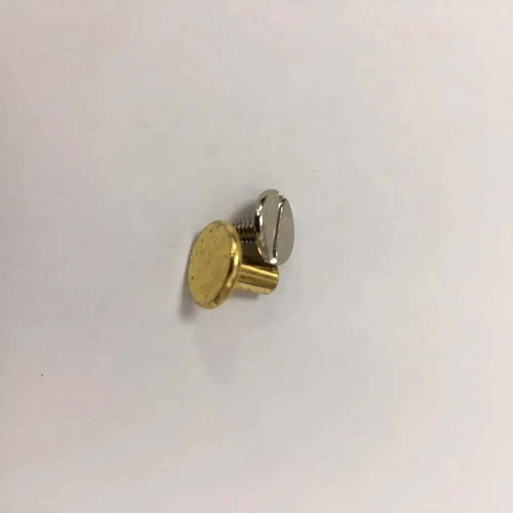 Gold color hot sale metal book screw Chicago Binding Screws
