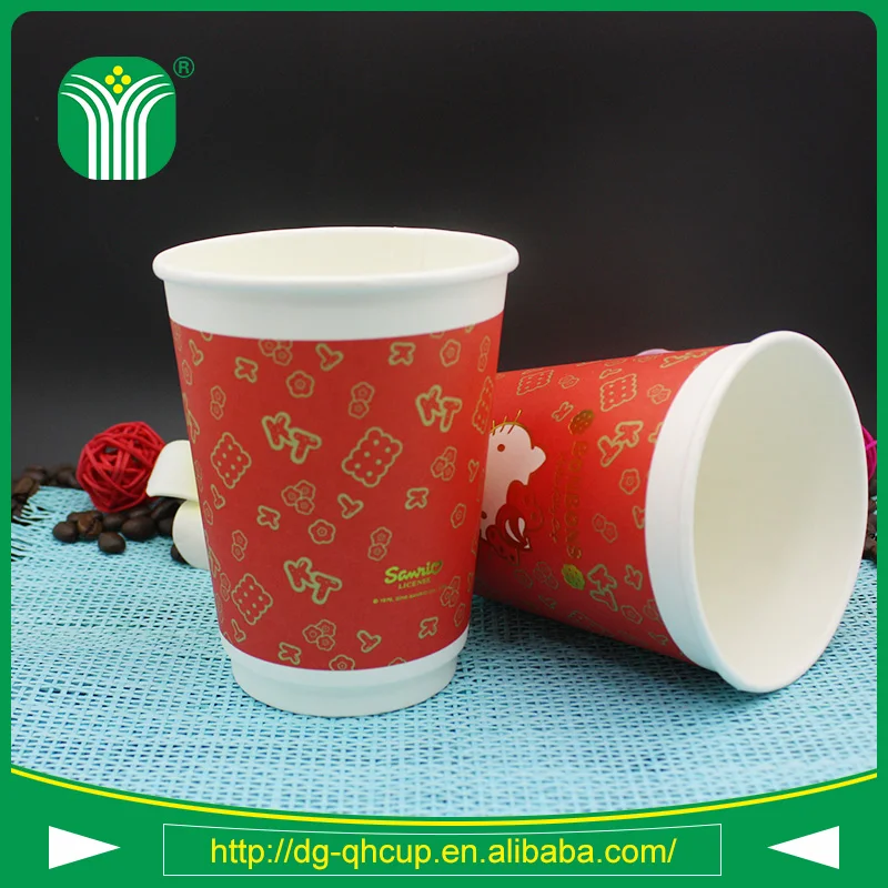 
custom logo printed anti-heat 12oz mcdonalds paper cup 