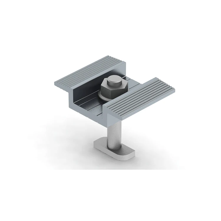 China Factory Aluminium Mid End Clamp for Solar Panel Mounting Brackets