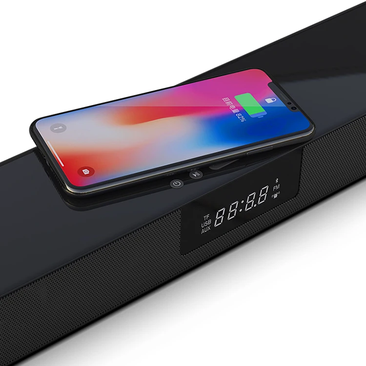 Home Theater Bass 2.0 Channel Wireless Charger 20W 4 Speakers Surroud Stereo Bluetooth Soundbar for TV