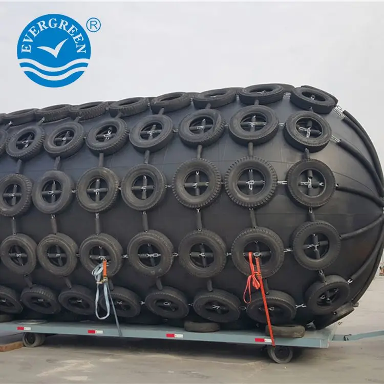 
80kpa pneumatic rubber marine fender with used aircraft tire 