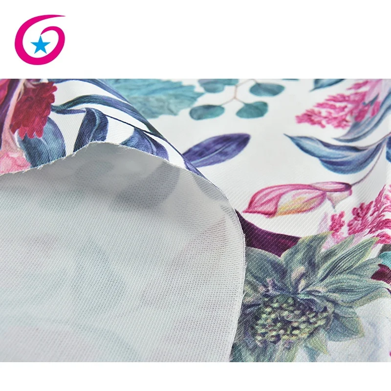 
Flower pattern digital printed canvas twill fabric 