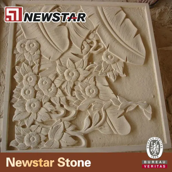 
Stone relief flower carving,stone relief decorative wall,sandstone relievo 