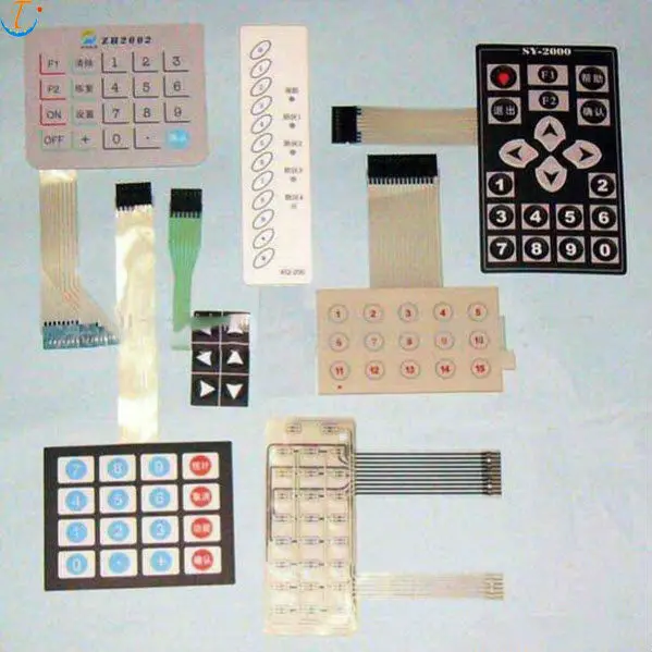 electronic balance membrane switch keypads with LCD window
