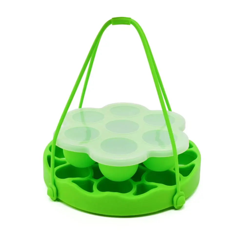 Soft 9 egg stand microwave boiled silicone egg holder