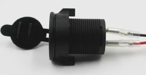 5v dual usb Motorcycle socket panel mount charger socket adapter