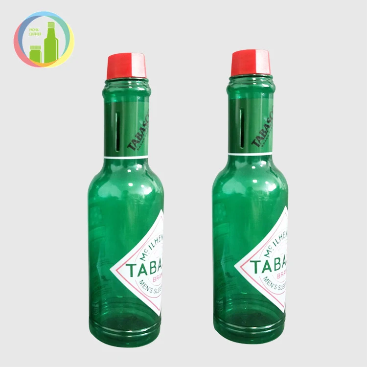 
dark green round chili sauce plastic bottle plastic liquid condiment bottles soy sauce and vinegar cruet kitchen leakproof oiler 