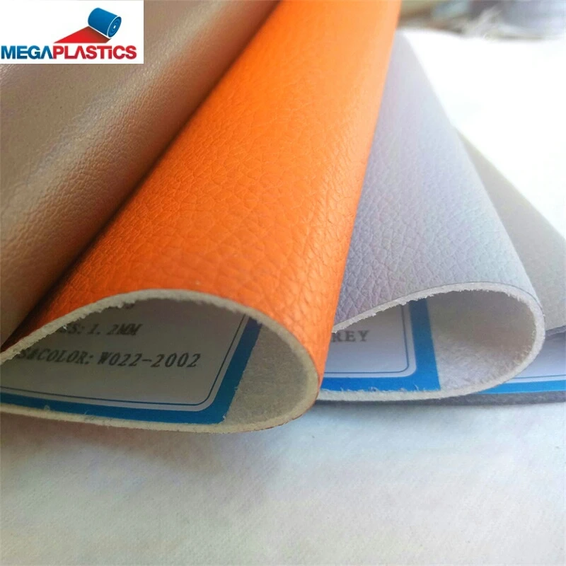 Leather factory Stocklot PVC  sofa leather fabric for car seat cover