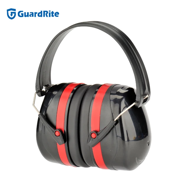 GuardRite Brand CE EN 352-1 safety ear muff for hearing protection