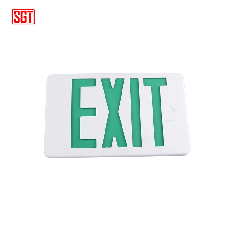 BEST sell Double face red or green SALIDA EXIT battery backup led exit sign led emergency lights for hospital