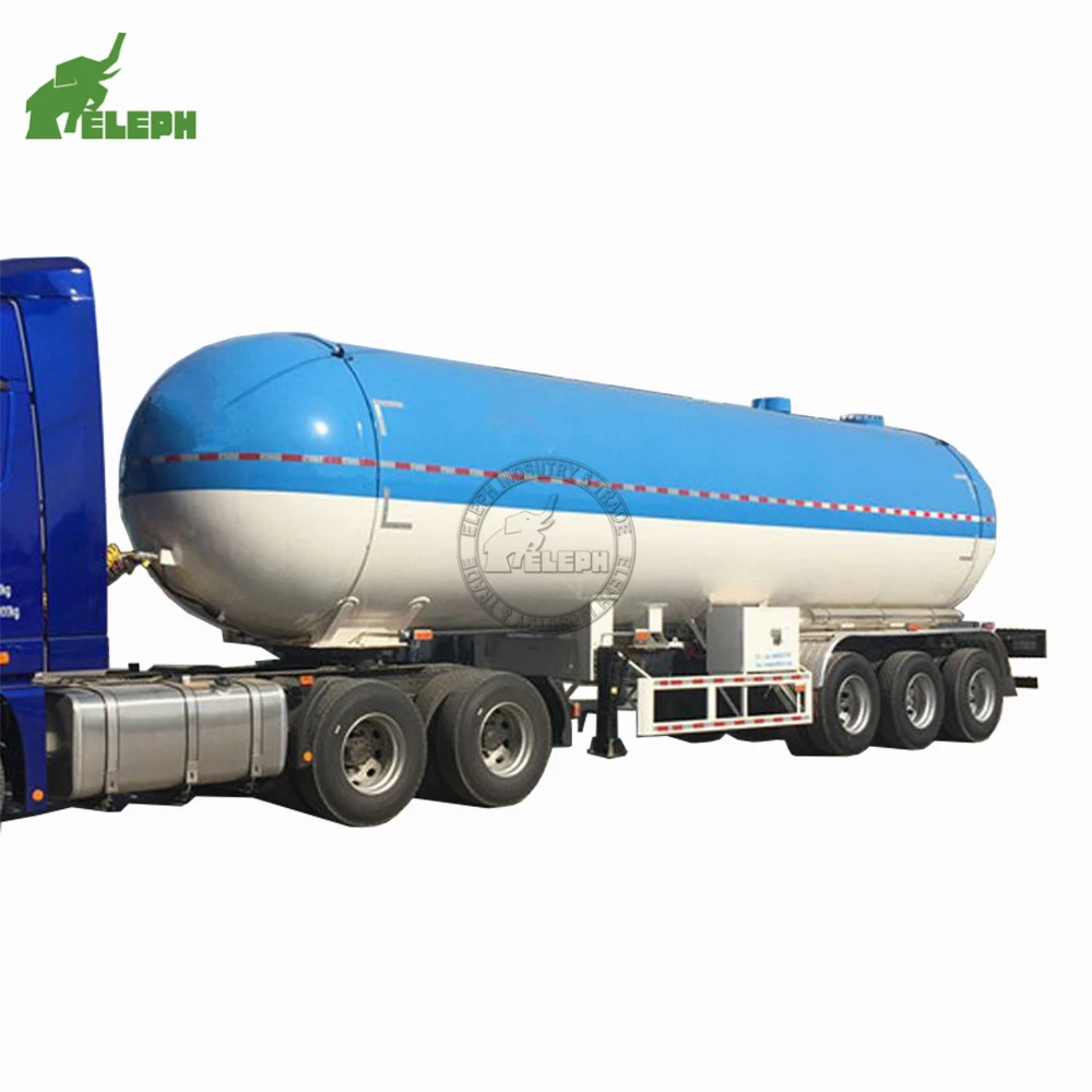 Eleph Verified Pro 3 Axle 60.72CBM LPG Liquid Ethane transport fuel tanker semi-trailer