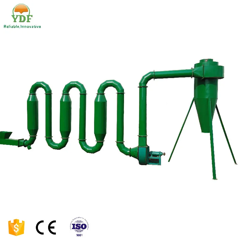 High temperature industrial airflow wood sawdust dryers for sale