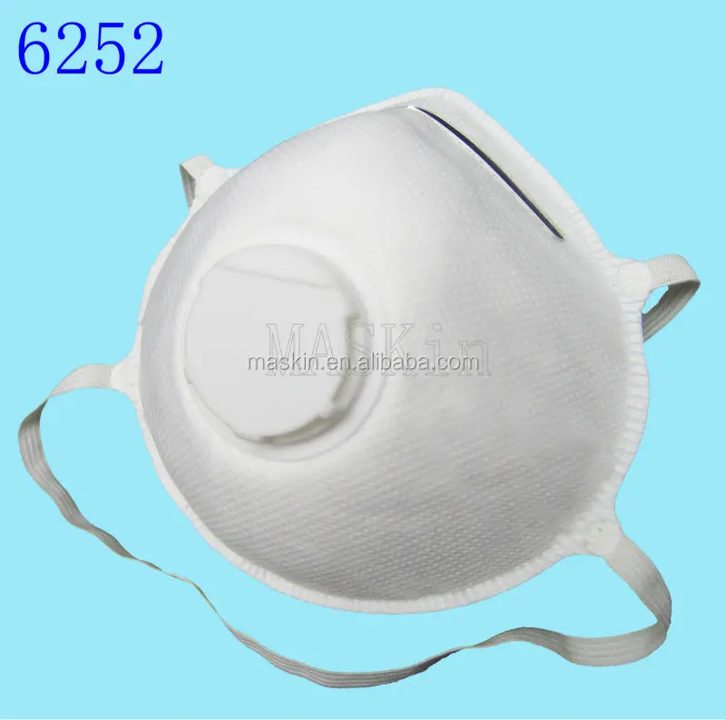 Benehal CE BSI certificate FFP2 mask , auti dust face respirator with valve, model MS6252 dust mask