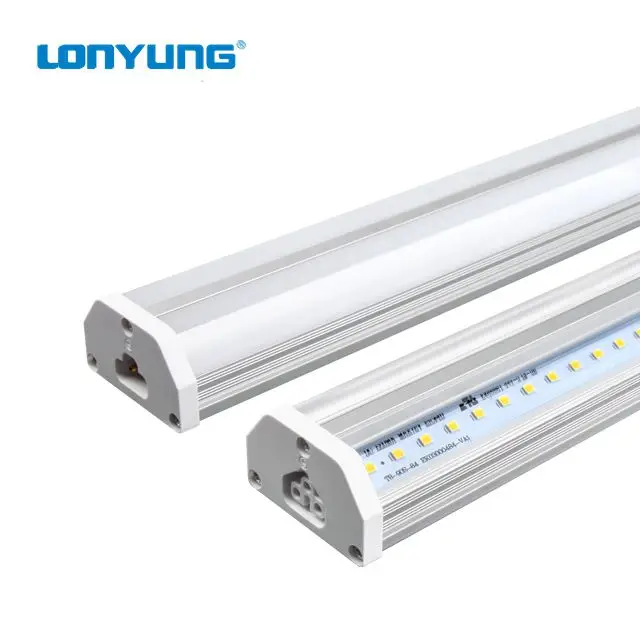 ETL DLC Double T5 Led tube light , Dimming 15W - 60W 600-2400MM LED T5/T8 led tube8 xxx tube you tube xxx
