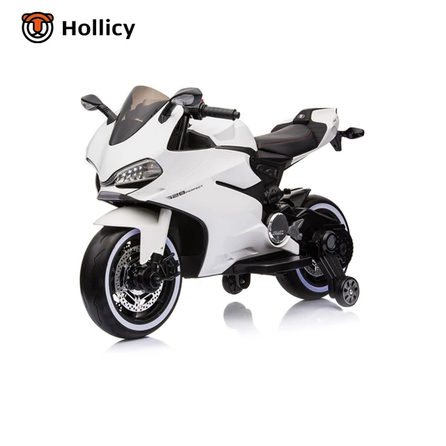 EN71 children electric toy car price good quality 12v kids motorcycle with training wheels