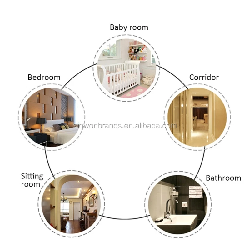 4 lines plastic cob switch lights cob night light