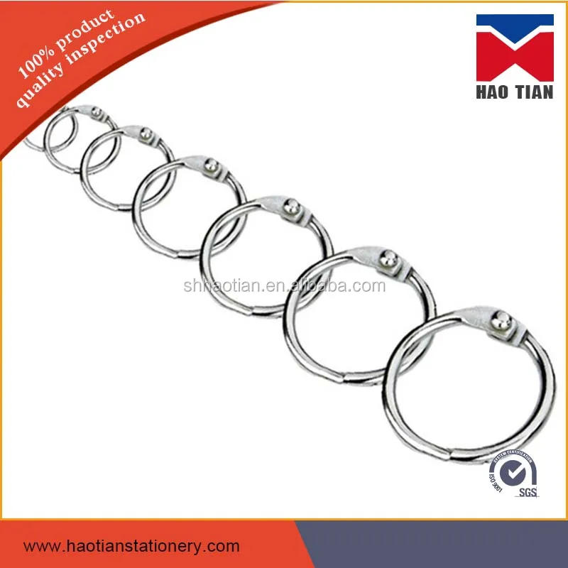 metal binding rings loose leaf binder rings small book ring 25mm