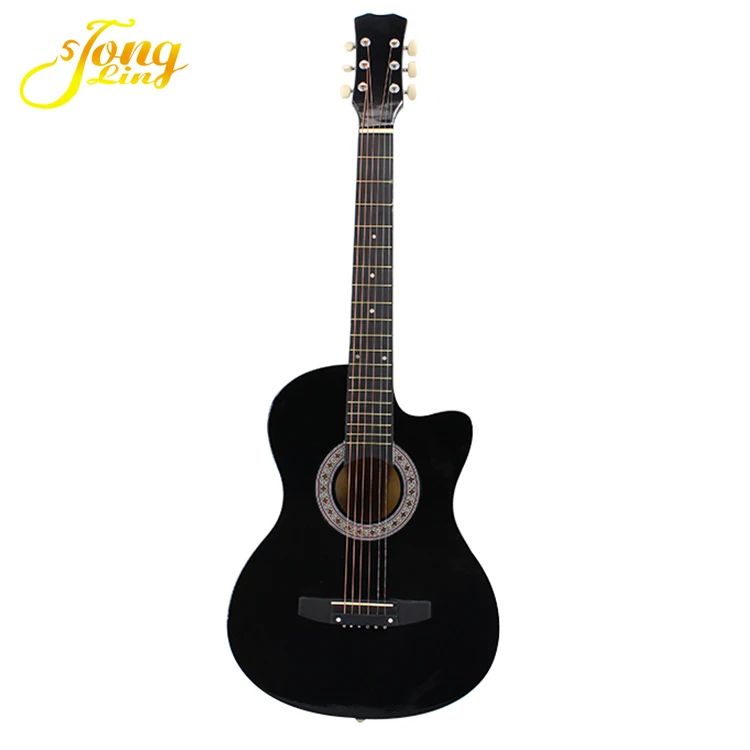 Wholesale black 38 inch acoustic guitar