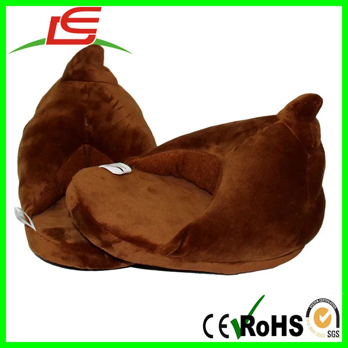 Оптовая продажа, теплые домашние зимние мягкие плюшевые тапочки в стиле эмо ji