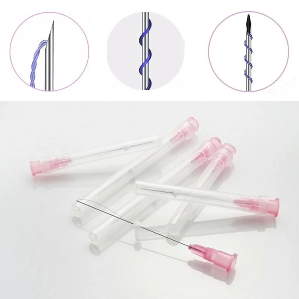 CE certificate China suppliers product plastic surgery tornado screw 26G38mm pdo thread with sharp needle korea