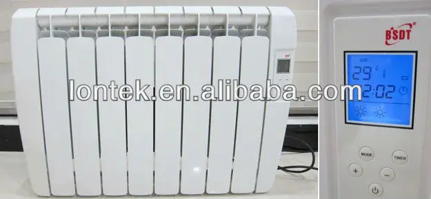 Stylish Designer  1000W Energy Efficient Wall Mounted Electric dry Radiators with Timer Easy to use digital programmer