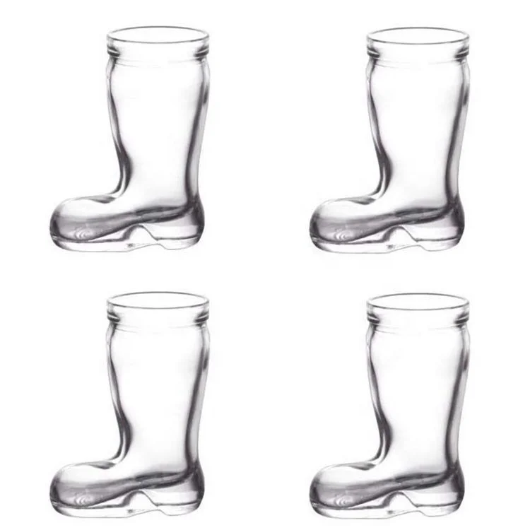 1.5oz boot shaped shot glasses wholesale mini boot shot glass