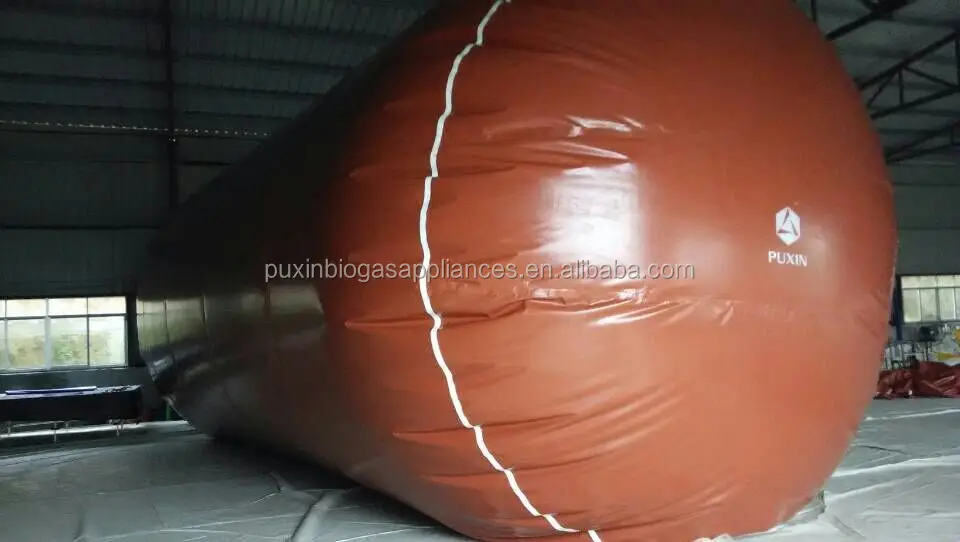 Легкий и прочный мешок Puxin для хранения биогаза большого размера 100 м3