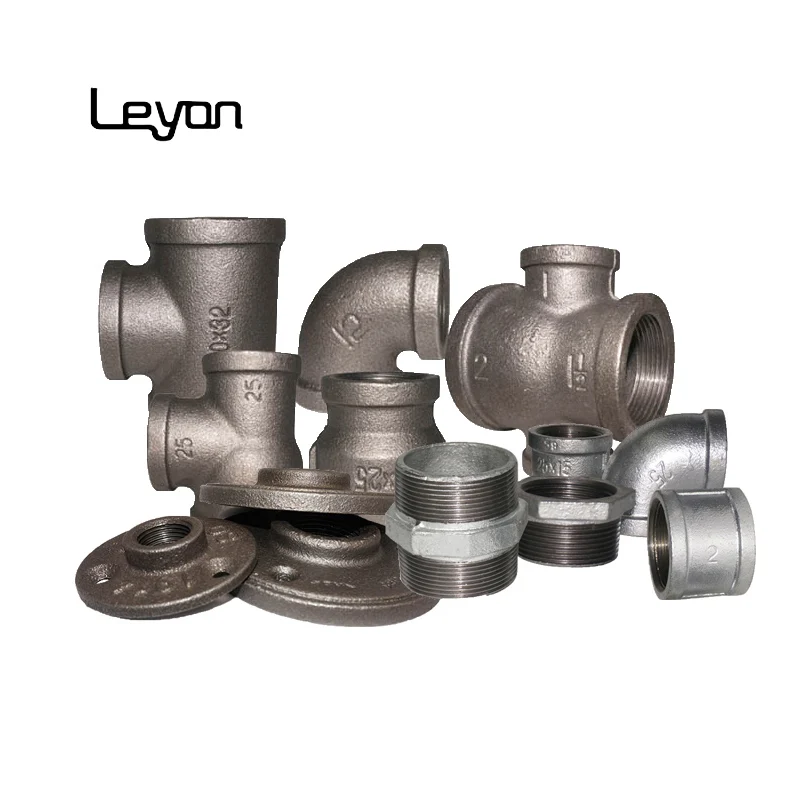 pluming fittings gi pipe fitting 30 degree pipe elbow bspt water filter pipe fittings black 130 tee socket  4 hole flange