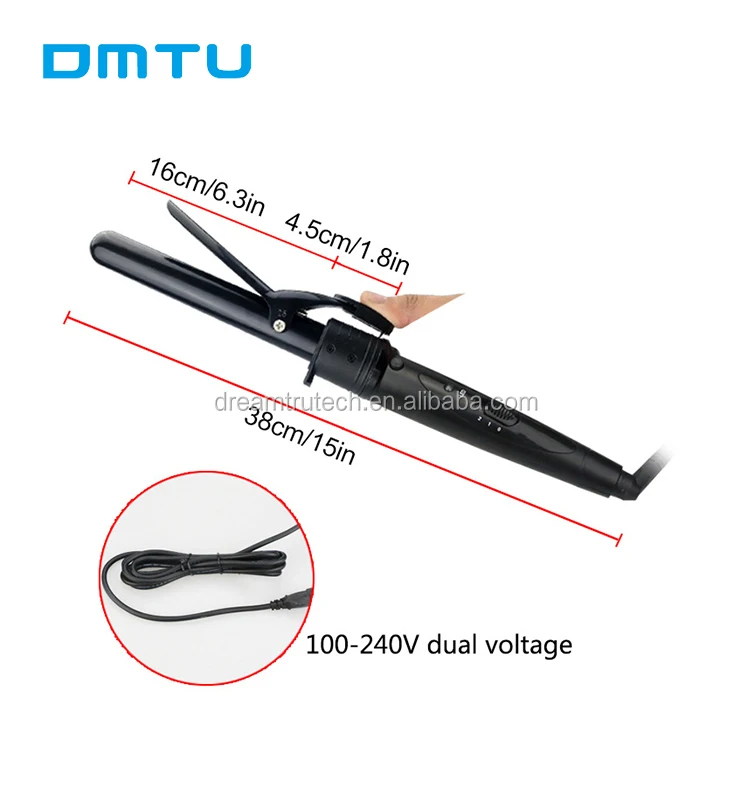 DMTU Wholesale factory prices ceramic pro lcd hair curler magic tec hair curler automatic curling iron
