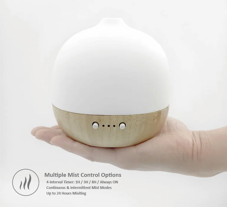 180ml real wood humidifier aroma machine Ceramics and beech home office essential oil night light ultrasonic aerosol