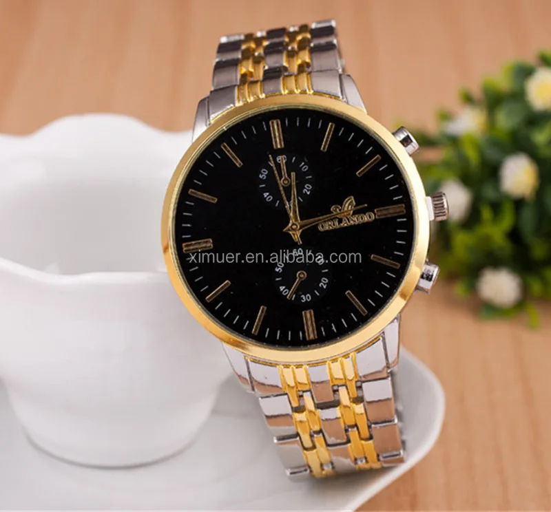 Wholesale stainless steel watch quartz watch business men watch