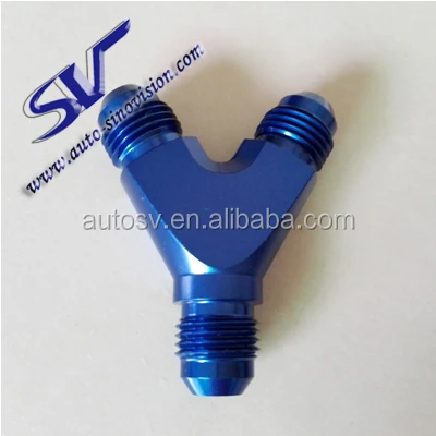 
Y type oil pipe machine oil pipe three way quick connect Y Adapter oil cooling transfer adapter AN6 adapterPipe Fittings 