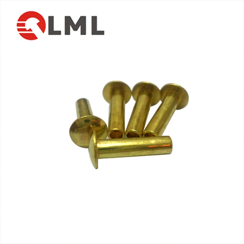 Custom Nonstandard Metal Brass Round Head Rivets Nameplate For Knife Handles Hinges