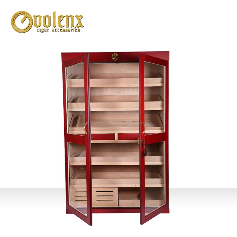 
Custom large wooden cigar cabinet for display 