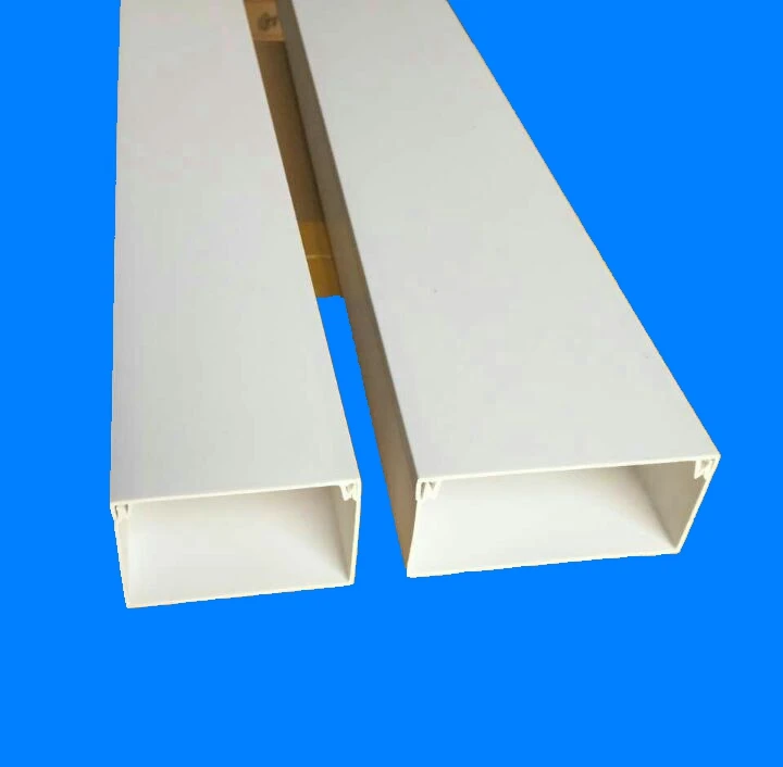 Electrical PVC plastic channel cable trunking tray trough type duct good price different size