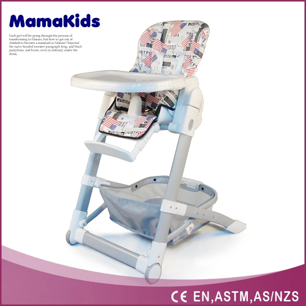 2016 Производитель Регулируемый Складной Цветной Пластиковый Материал Младенческой Кормления Сиденье Обеденный Стульчик