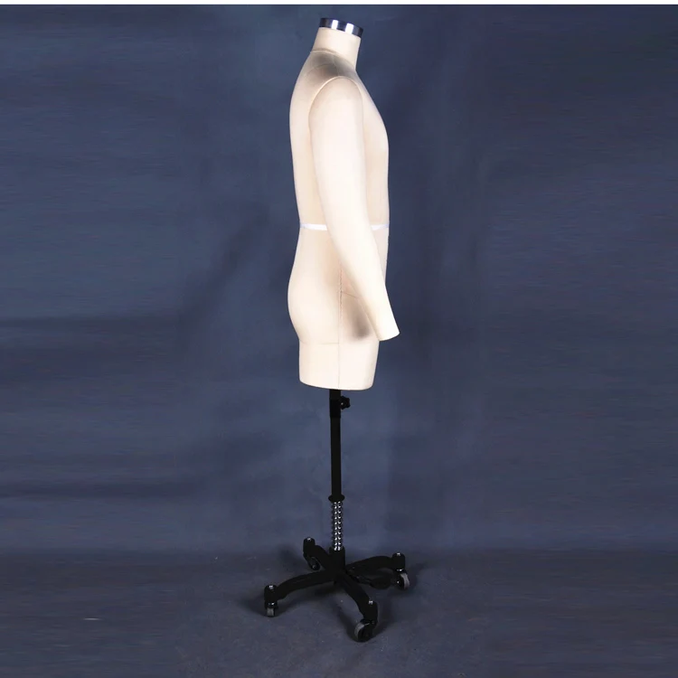 cheap wholesale adjustable size men dressmaker collapsible shoulder dress form male bust sewing mannequin for tailors