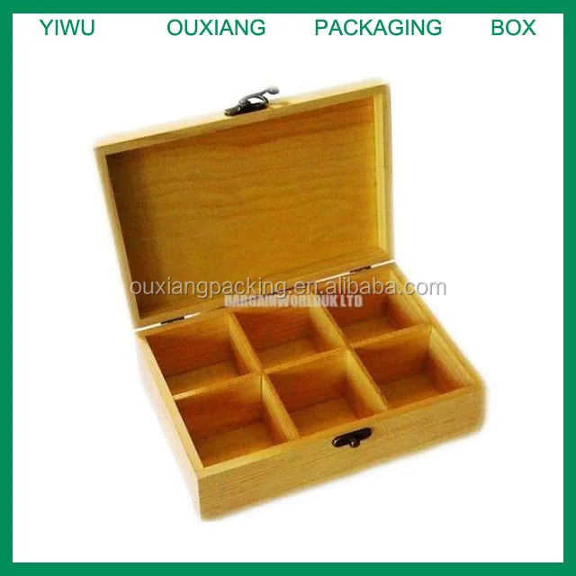 Деревянная чайная коробка, нагрудный ящик, 6 секций, с крышкой, отсеками, контейнер, сумка Caddy LS1