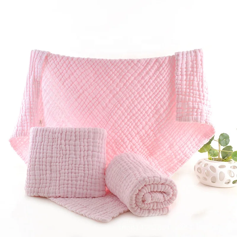 6 Layer Muslin Cotton Dual Warm Baby Blanket and Bath Towel Muslin Baby Swaddle Receiving Blanket Flannel Fabric CLASSIC Adults